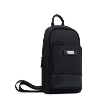 品質  Scratch Resistant Business Sling Bag Black color For College School 工場