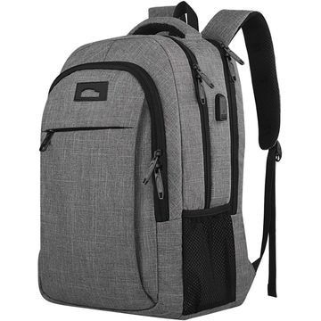 盗難防止 スリム 旅行用 ラップトップ バックパック USB 充電ポート